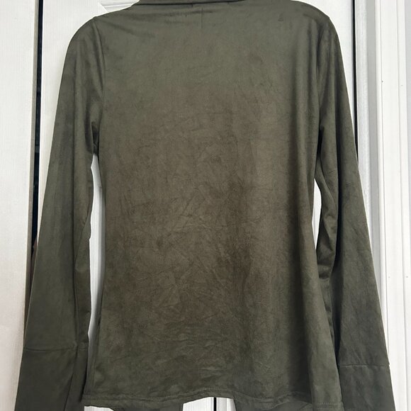 olive green shirt - Picture 2 of 3